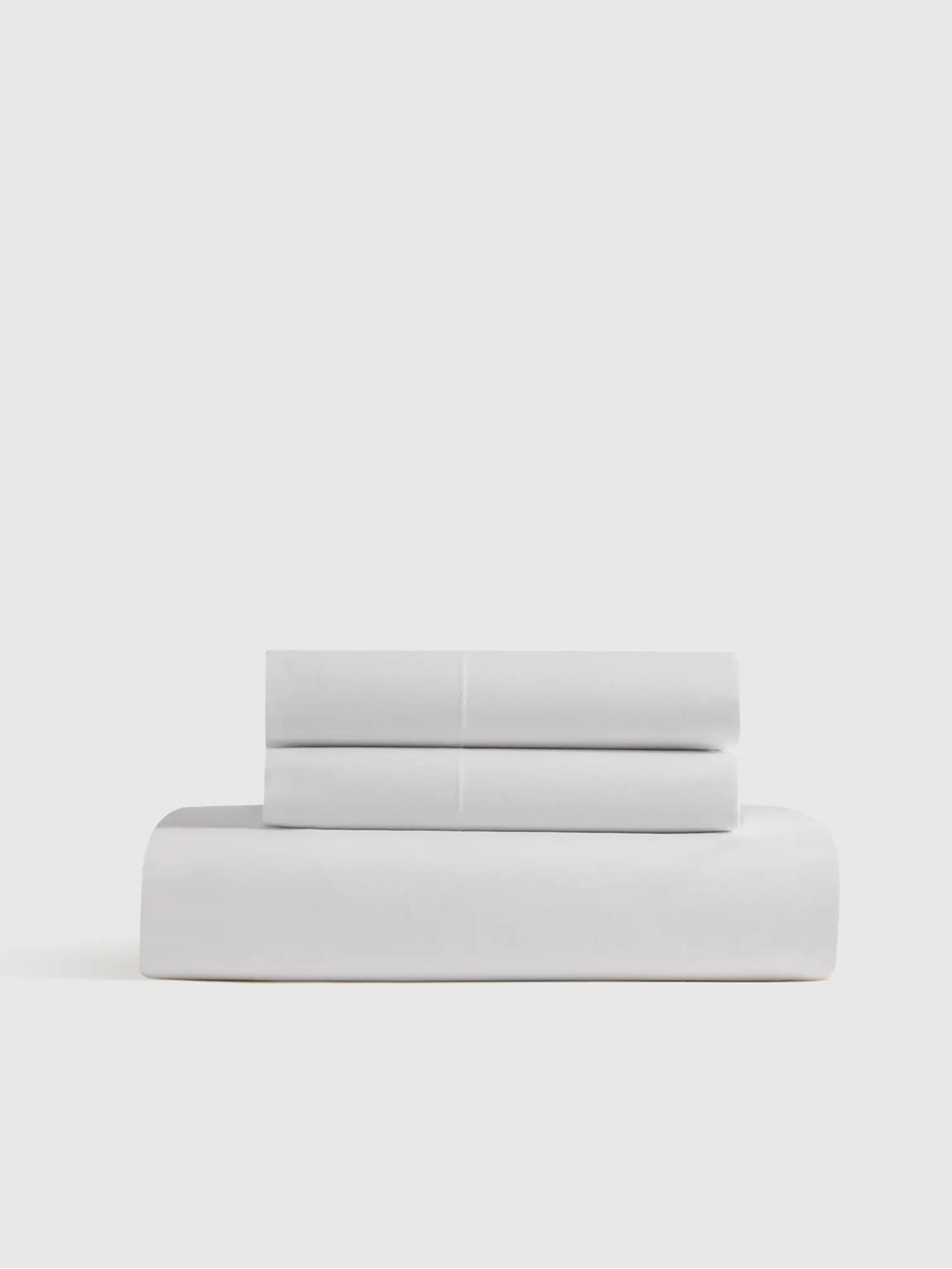 New Quince Organic Crisp Percale Fitted Sheet Set King $80 White